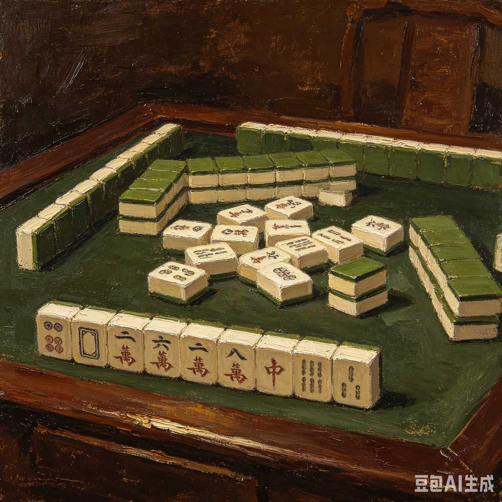cute mini mahjong tiles set